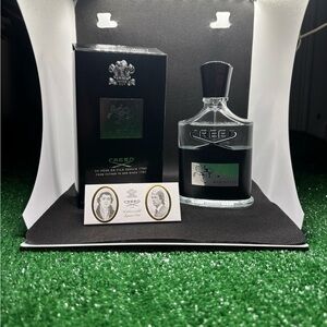 Creed Aventus Fragrance with Black Accents